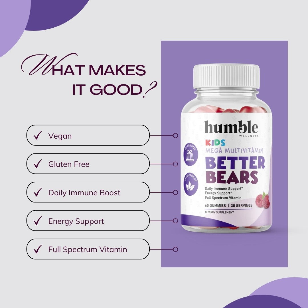 Better Bears Kids Mega Multivitamin Gummies