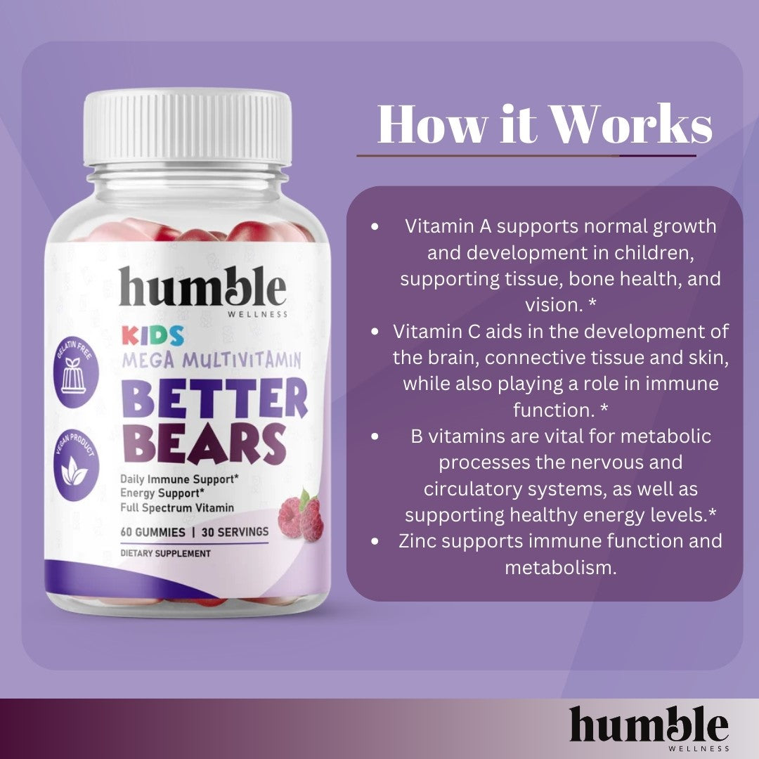 Better Bears Kids Mega Multivitamin Gummies