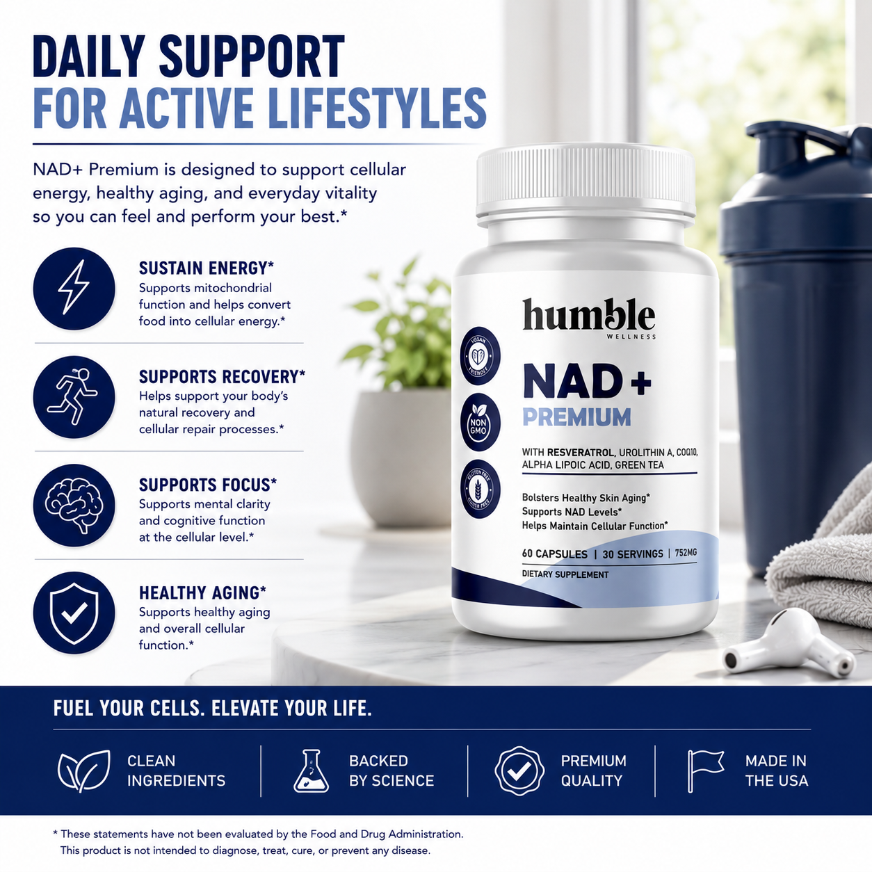 NAD+ Premium with Resveratrol