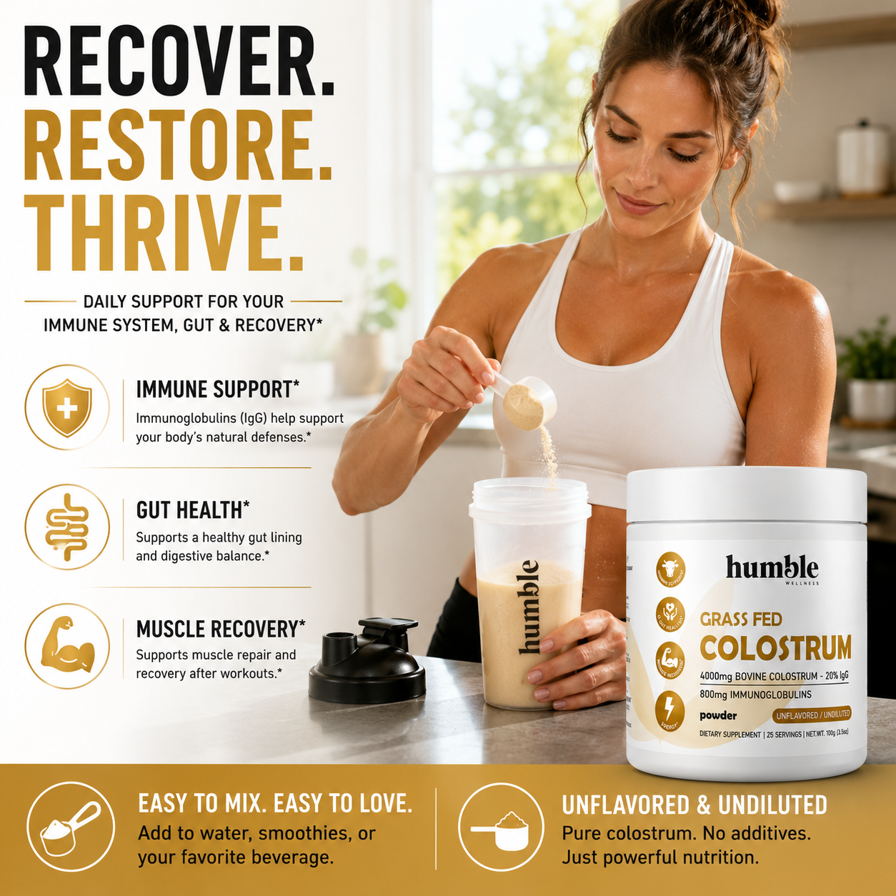Grass Fed Colostrum - 25 Servings