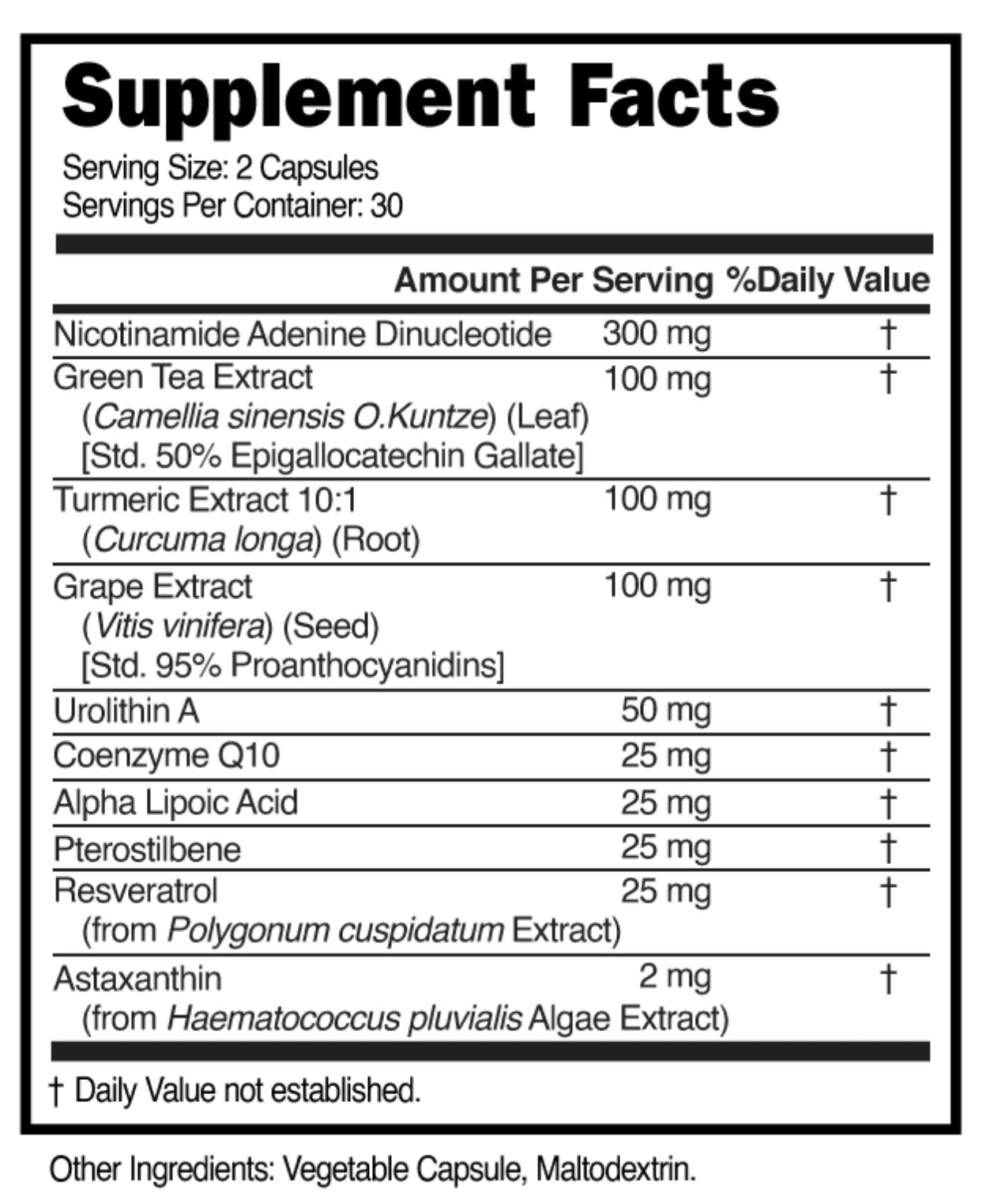 NAD+ Premium with Resveratrol