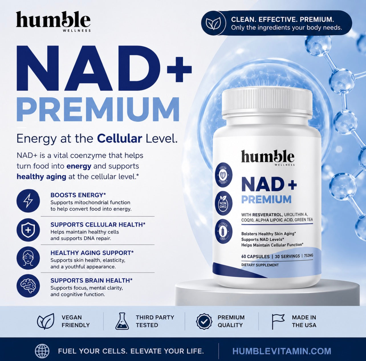 NAD+ Premium with Resveratrol