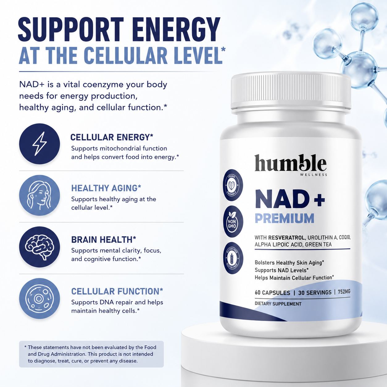 NAD+ Premium with Resveratrol