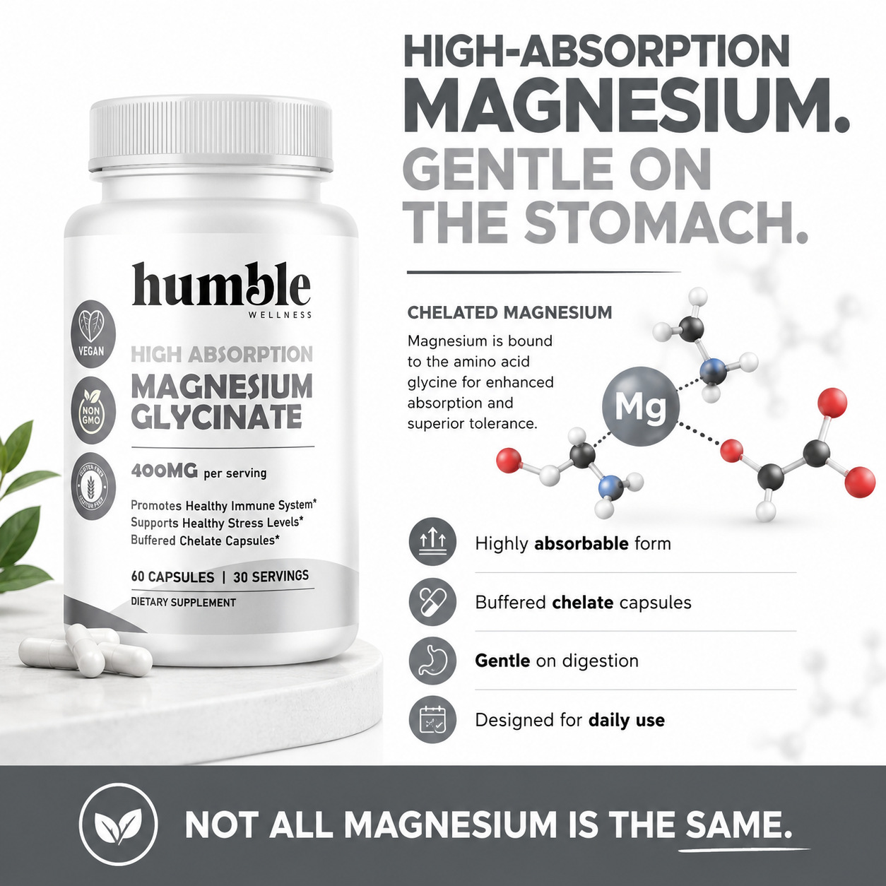 High Absorption Magnesium Glycinate